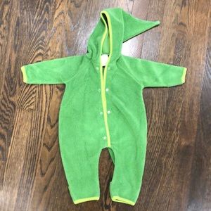 Zutano green elf fleece suit 3M